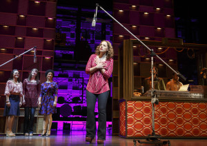 Beautiful — The Carole King Musical Stephen Sondheim Theatre Cast List: Jessie Mueller Jake Epstein Anika Larsen Jarrod Spector Jeb Brown Liz Larsen Ashley Blanchet E. Clayton Cornelious Joshua Davis Alysha Deslorieux Kevin Duda Carly Hughes Sara King Rebecca LaChance Douglas Lyons Chris Peluso Gabrielle Reid Arbender Robinson Rashidra Scott Sara Shepard Antoine L. Smith Melvin Tunstall Production Credits: Marc Bruni (Direction) Josh Prince (Choreography) Derek McLane (Scenic Design) Alejo Vietti (Costume Design)  Peter Kaczorowski (Lighting Design)  Brian Ronan (Sound Design)  Steve Sidwell (Orchestrations and Music Arrangements)  Jason Howland (Music Supervision)  John Miller (Music Coordination) Other Credits: Lyrics by: Carole King, Gerry Goffin, Barry Mann, Cynthia Weil Music by: Carole King, Gerry Goffin, Barry Mann, Cynthia Weil Book by: Douglas McGrath